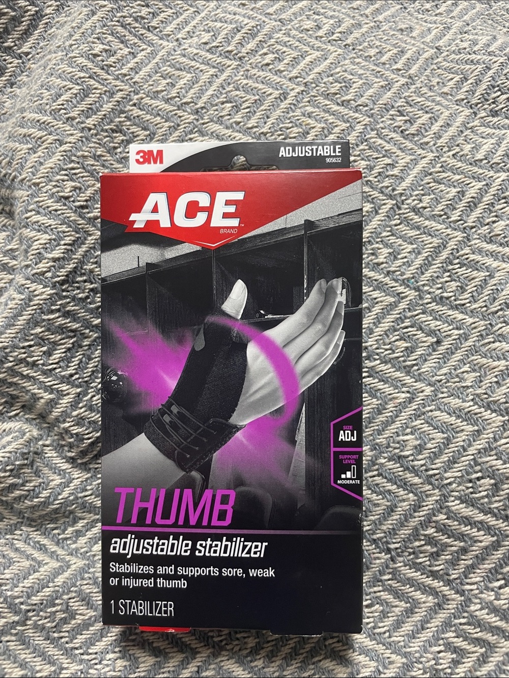 ACE Thumb Adjustable Stabilizer - Black